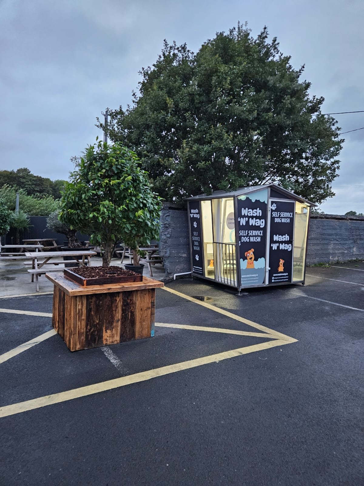 WashNWag self-service dog wash station in Kilcornan