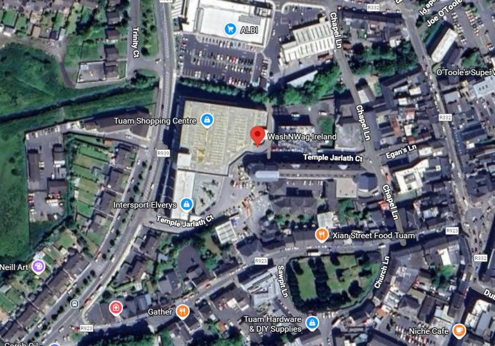 Wash N Wag Ireland, Tuam sattelite view